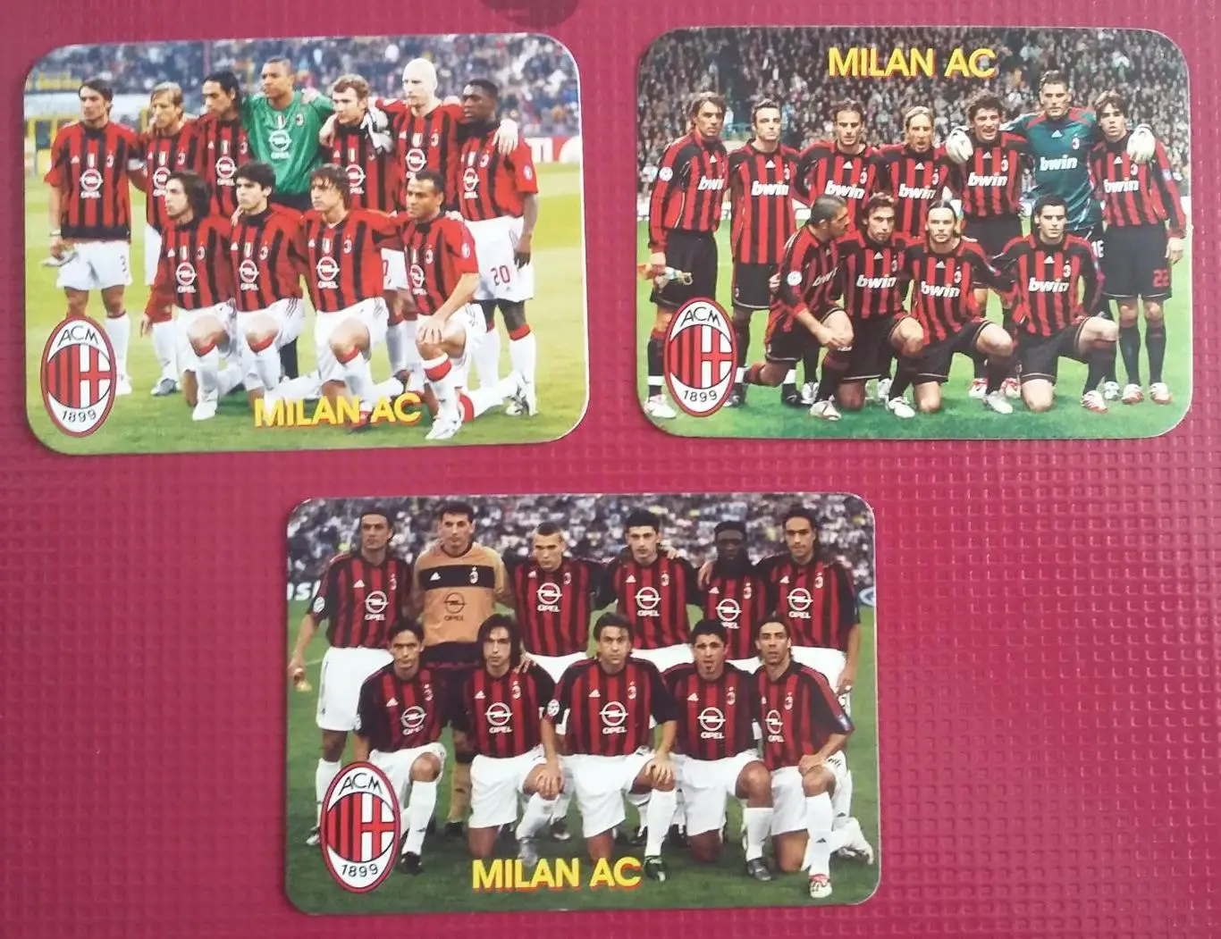 Календарики Милан. В мире футбола. На выбор.