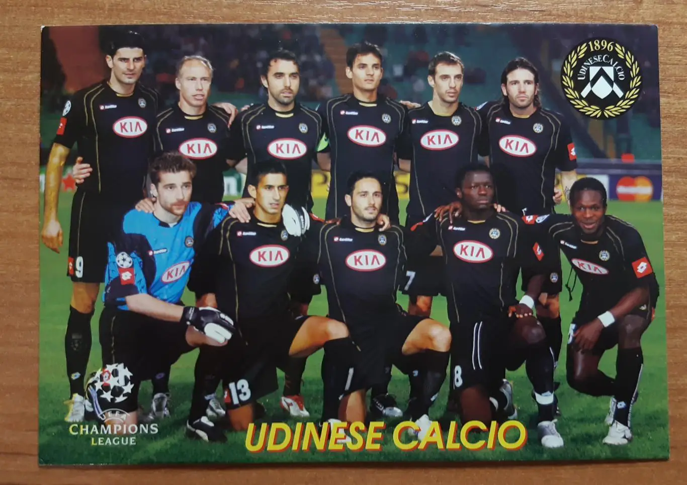 Карточка Удинезе. В мире футбола.