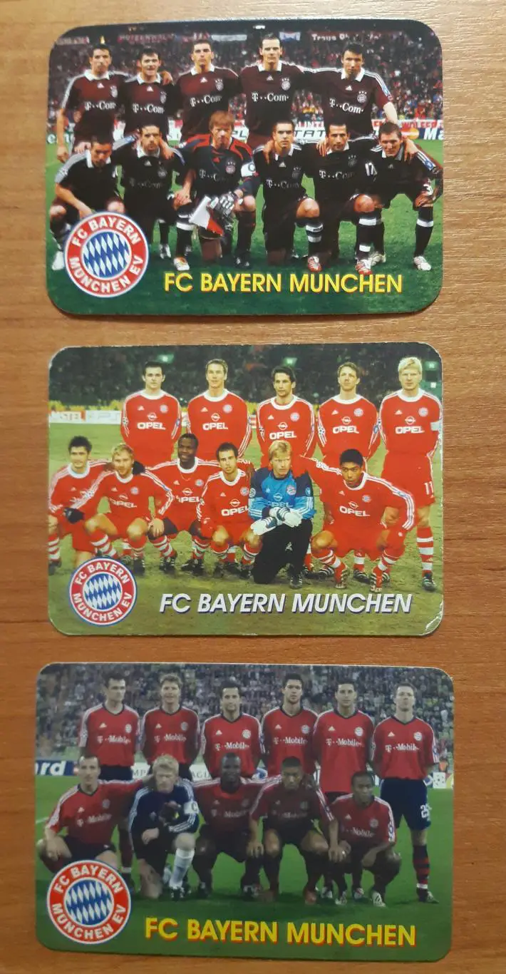 Календарики Бавария. В мире футбола. На выбор.