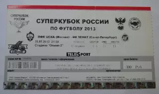 ЦСКА - Зенит Суперкубок 2013