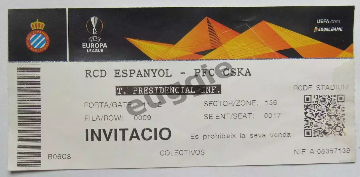 Эспаньол - ЦСКА 2019/20 Лига Европы