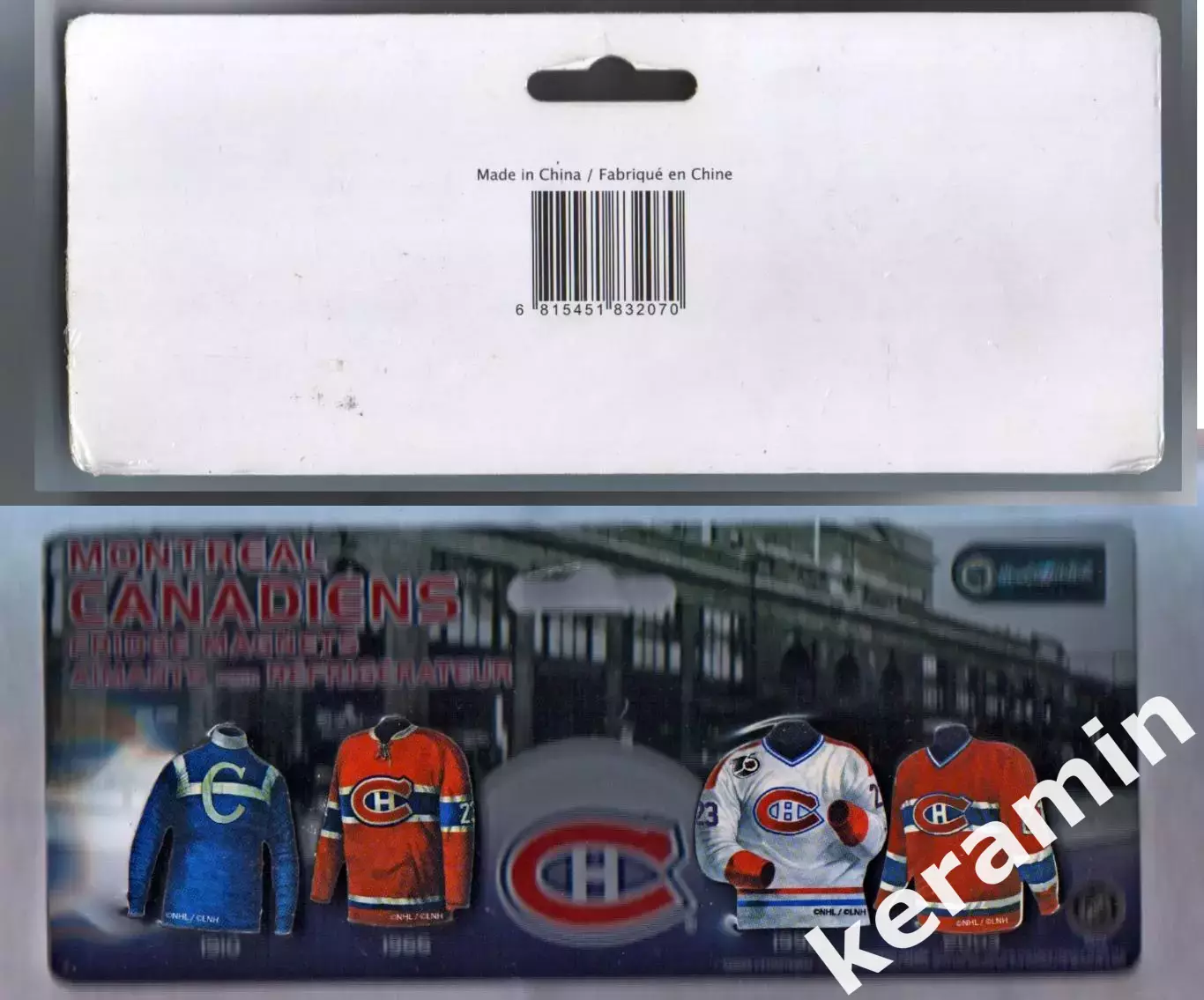 Магниты эволюции формы команды НХЛ «Монреаль Канадиенс».