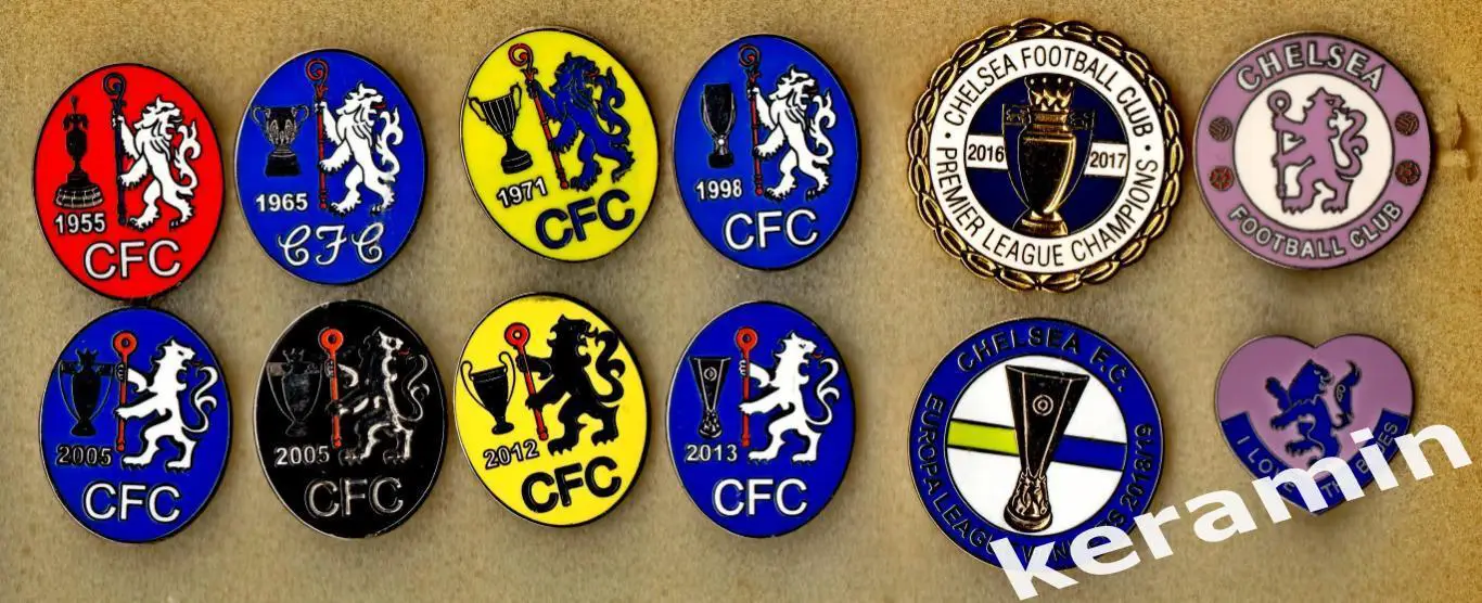 Подборка 12 значков CHELSEA FC Челси Лондон