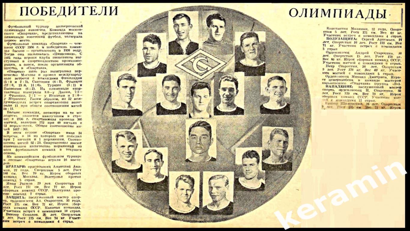 Знак участника 3 летней Олимпиады 1937 Antwerpen футбол Спартак Москва 6