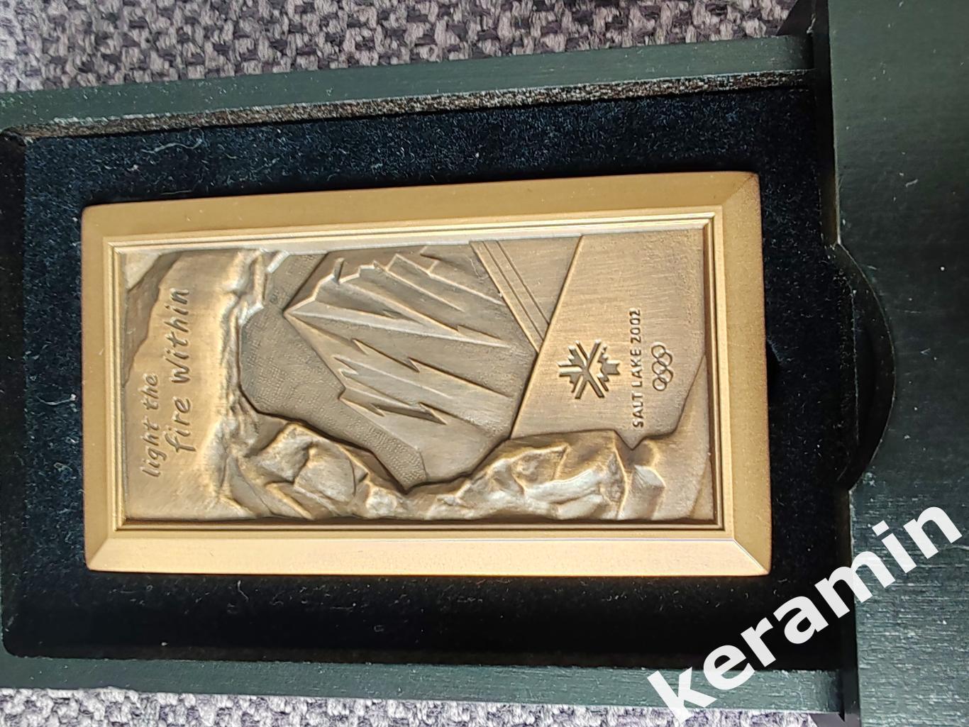 Медальучастника Олимпийских игр Солт-Лейк-Сити 2002 в оригинальной коробке. 2