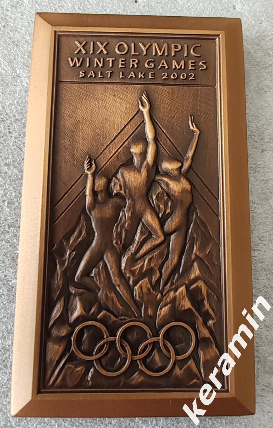 Медальучастника Олимпийских игр Солт-Лейк-Сити 2002 в оригинальной коробке. 3