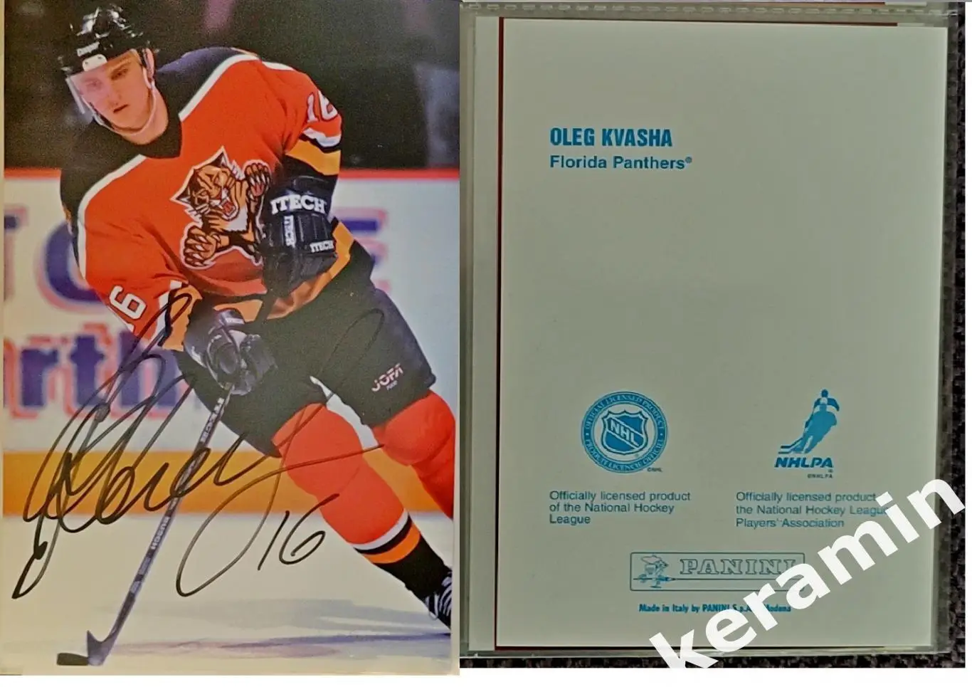 Автограф Олег Кваша Флорида Пантерз