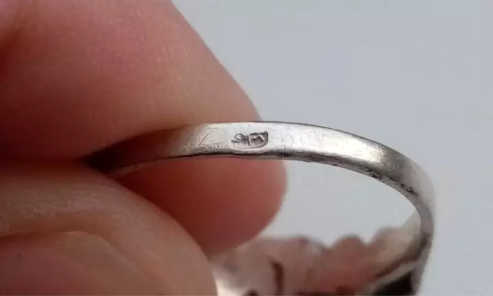 Серебряное кольцо. Конец 19 начало 20 веков. Клеймо 5