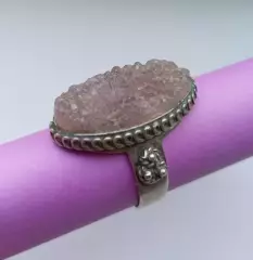 Кольцо серебряное. Натуральный камень. Конец 19 начало 20 веков.