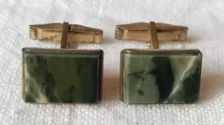 Запонки. 1960-е годы. СССР. Натуральный камень.