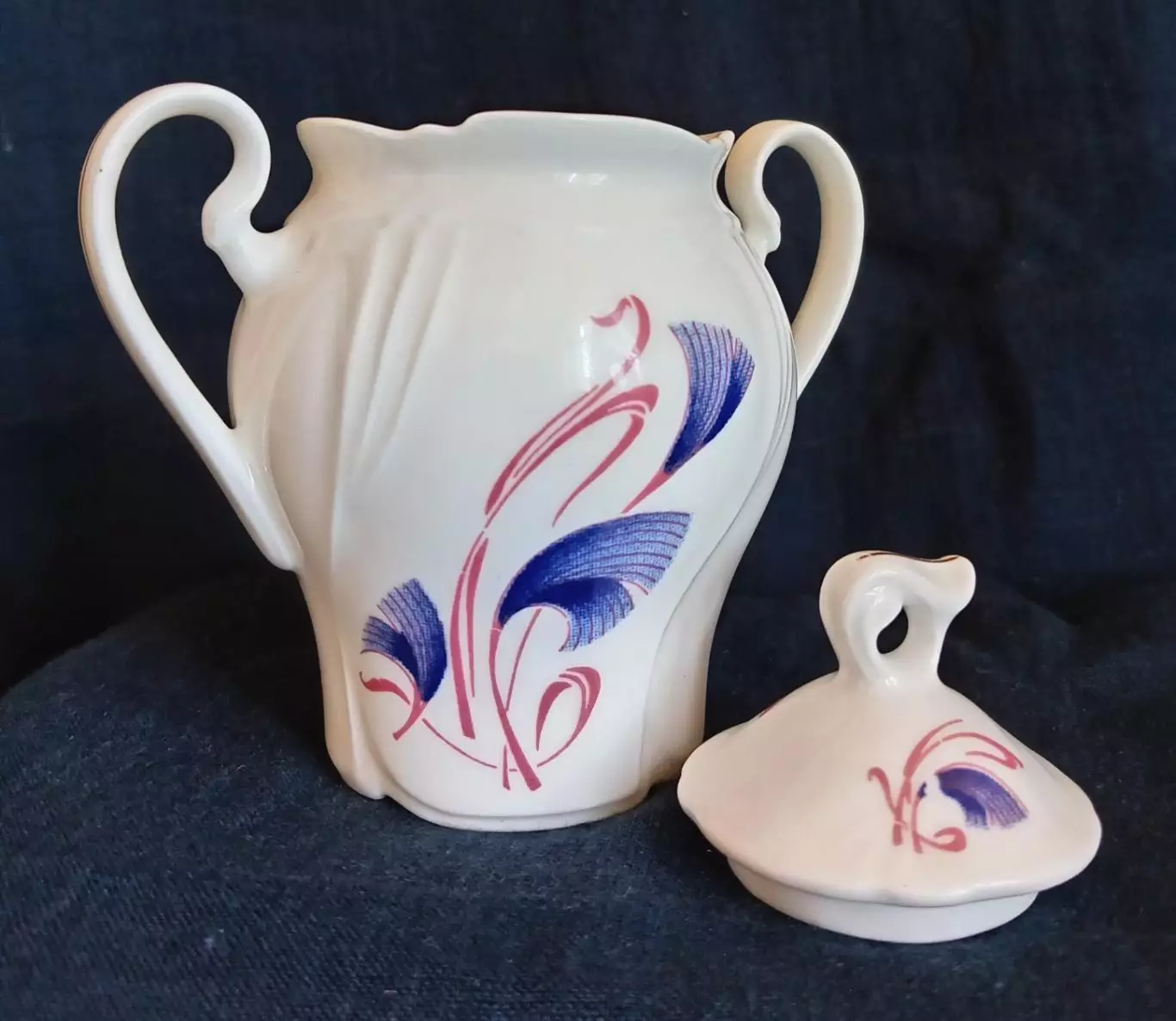 Сахарница из костяного фарфора Artil Bone china Romania. Румыния. 1970-е г. 3