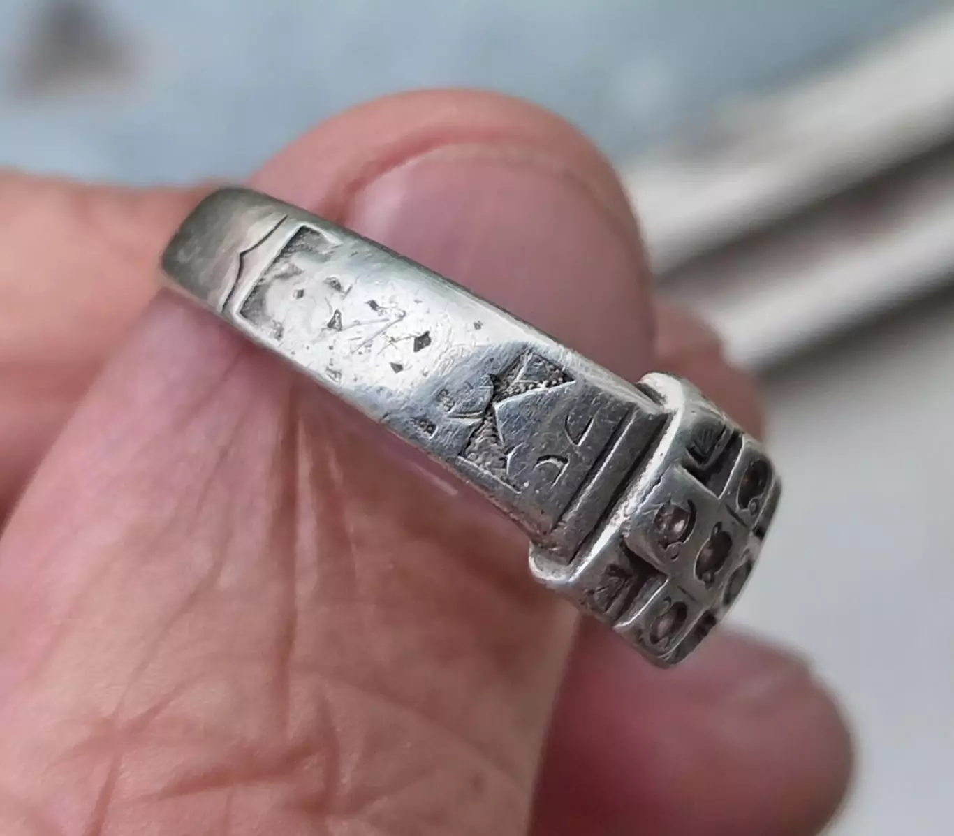 Кольцо серебряное. Середина 20 века. 1