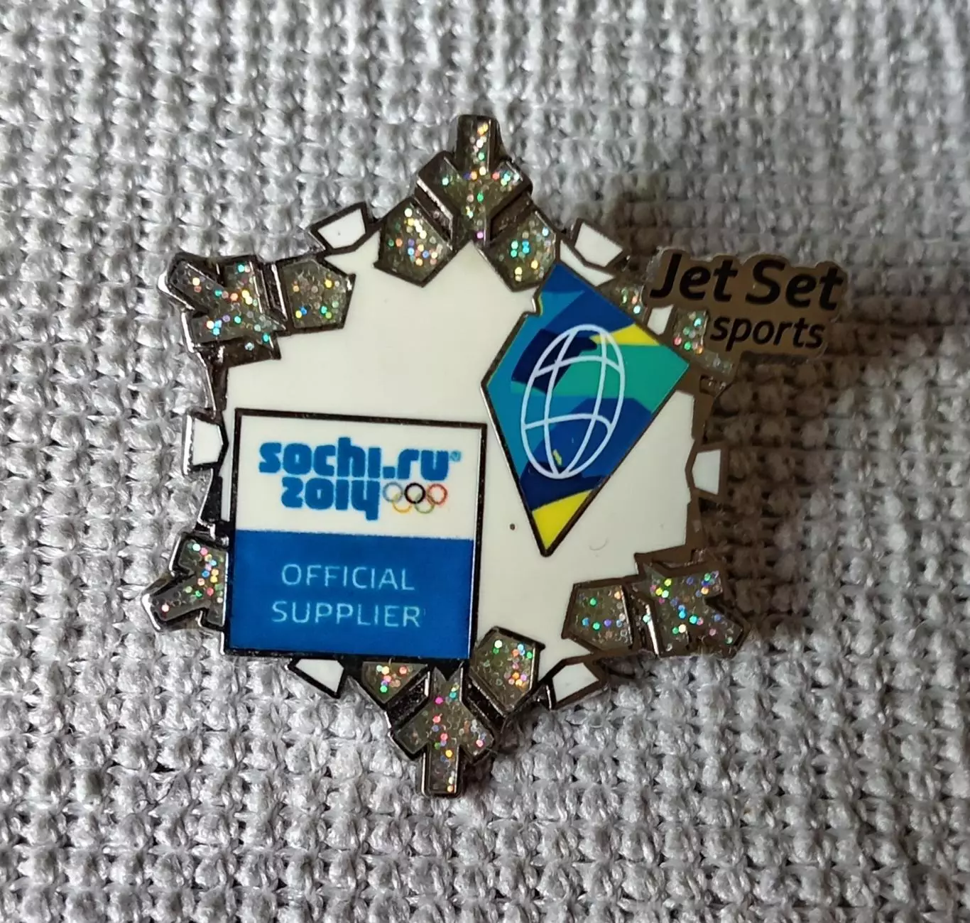 Знак, значок. Зимние олимпийские игры 2014. Сочи. Снежинка