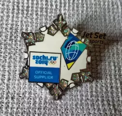 Знак, значок. Зимние олимпийские игры 2014. Сочи. Снежинка