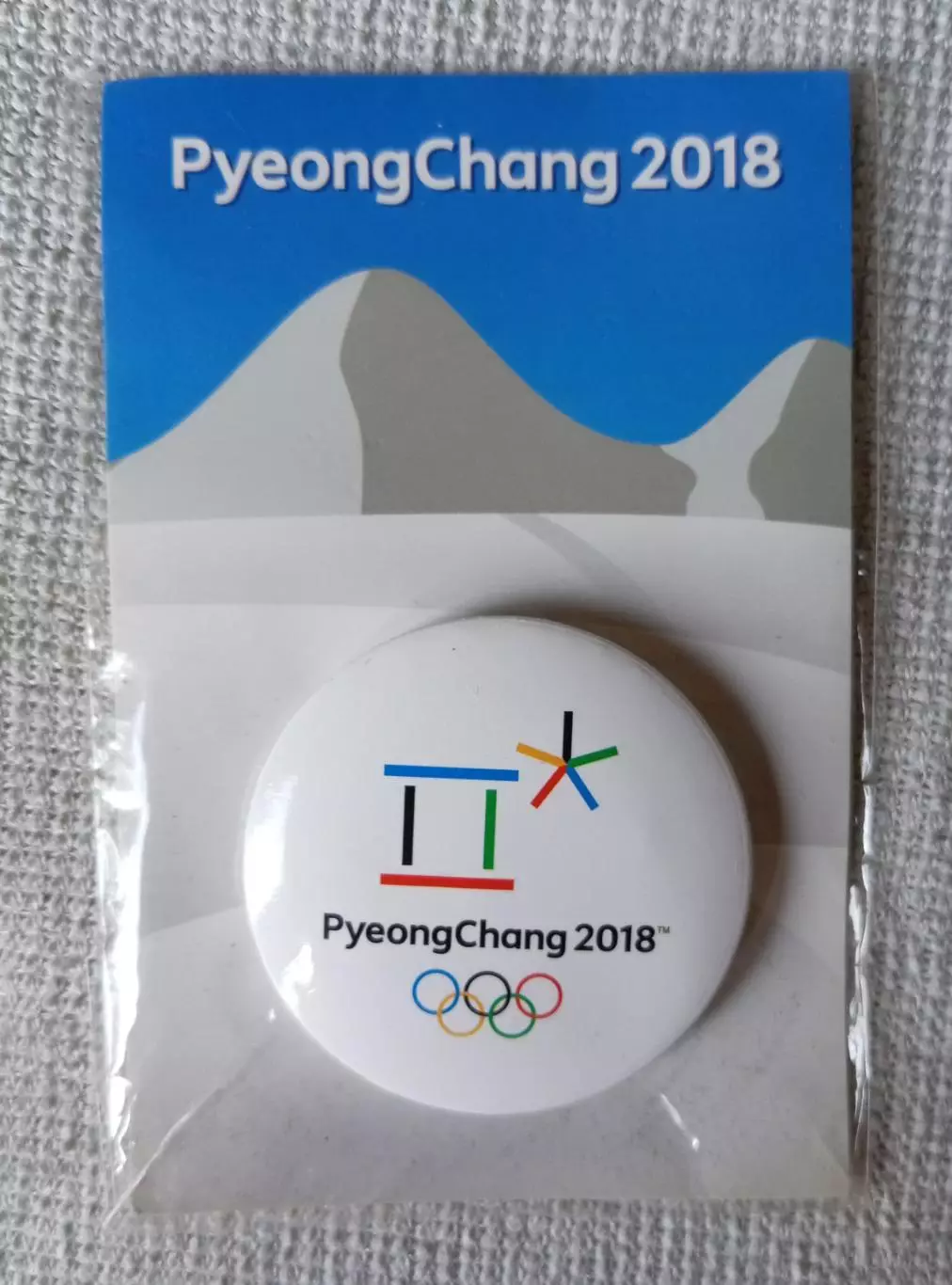 Знак, значок 23 зимние олимпийские игры 2018. PyeongChang Пхёнчхан