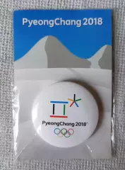 Знак, значок 23 зимние олимпийские игры 2018. PyeongChang Пхёнчхан