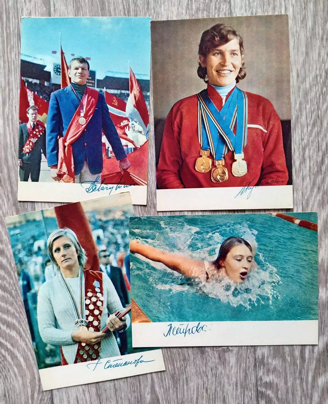 Открытка. Открытки Чемпионы СССР. 1972 г. 4