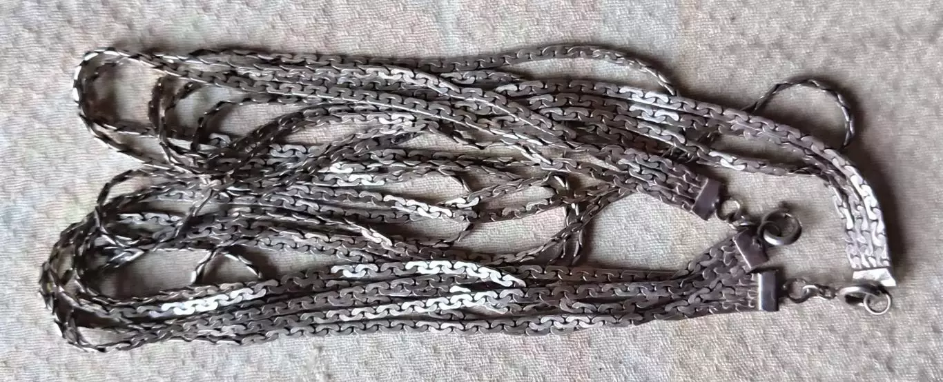 Серебряные цепочки. 875 проба. 52 гр. 2