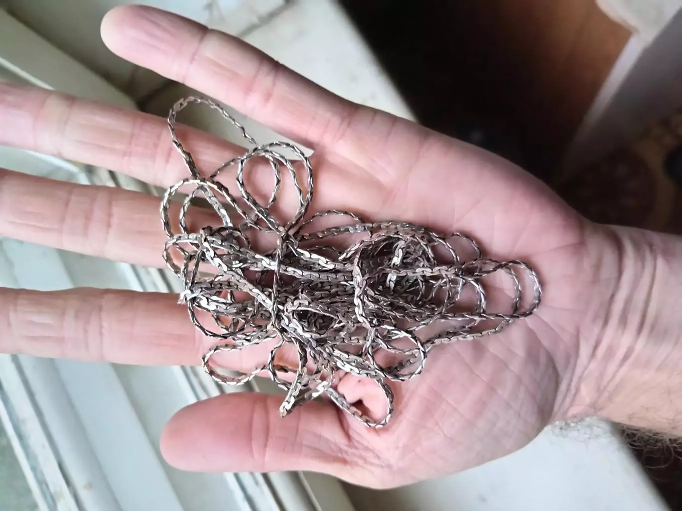 Серебряные цепочки. 875 проба. 52 гр. 4