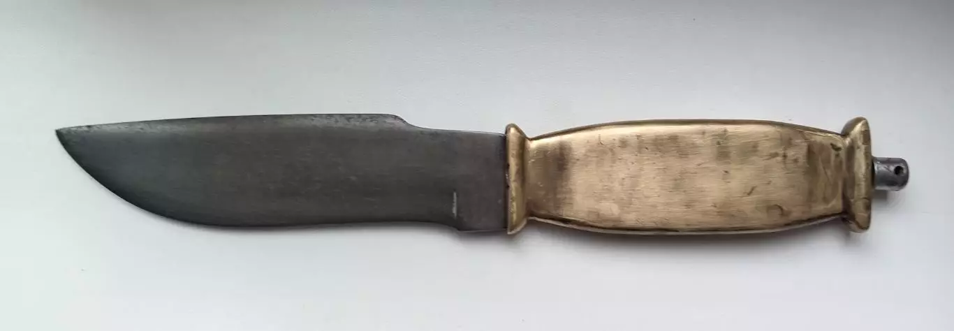 Охотничий нож. Рукоять латунь. 1960-е г. 2