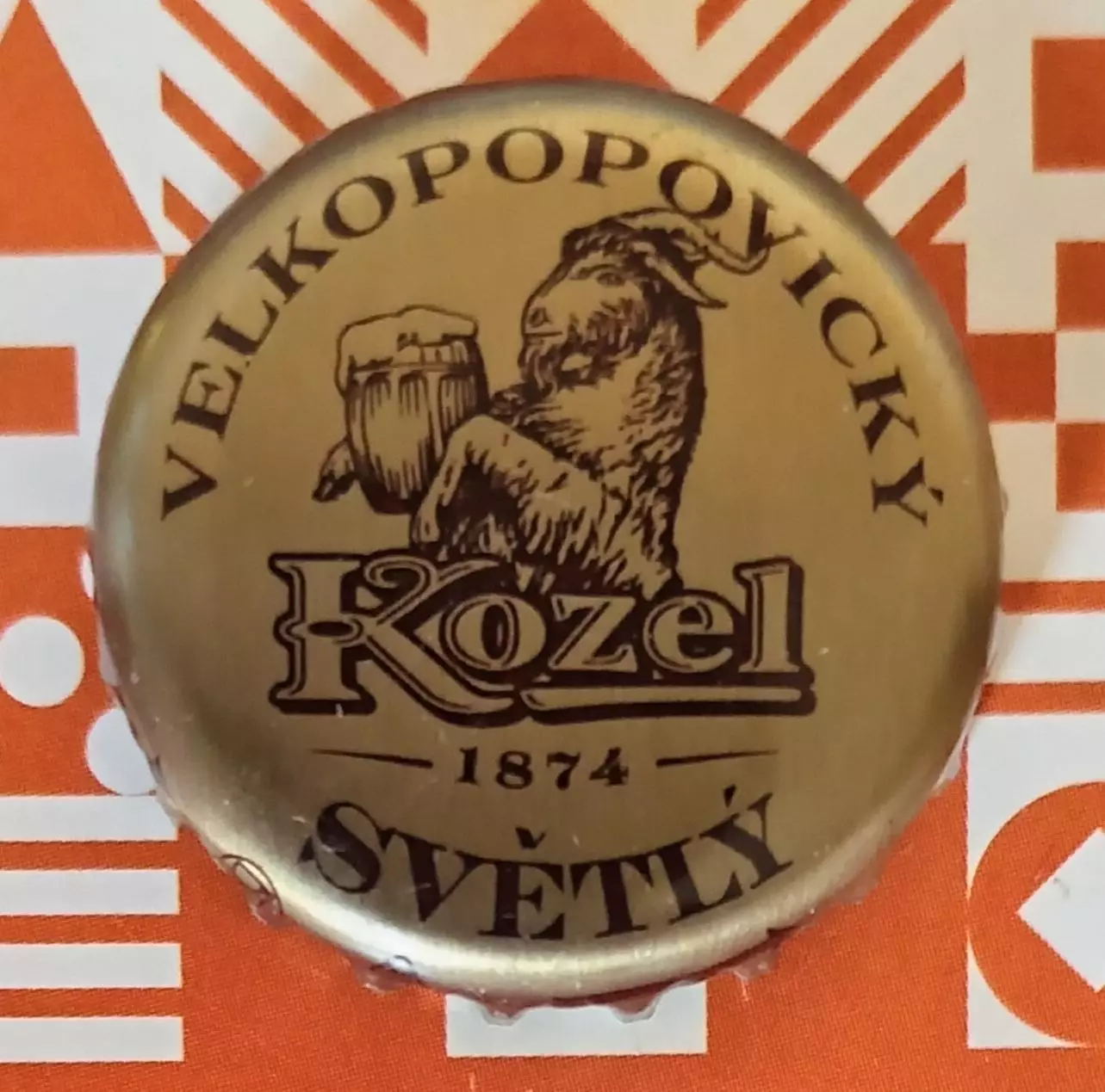 Пивная пробка. Velkopopovicky Kozel Svetly. Россия.