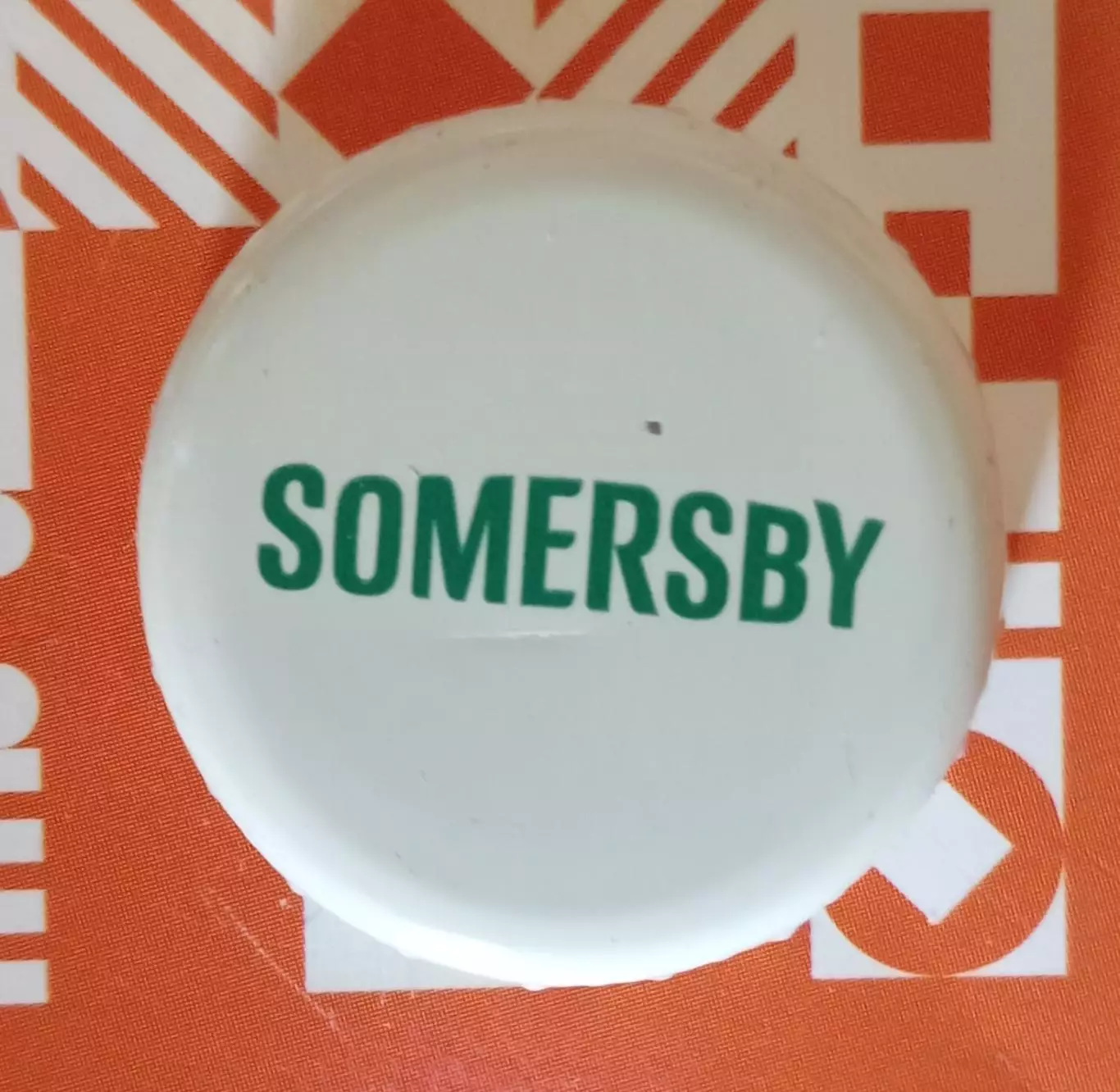 Пивная пробка. Somersby. Россия.