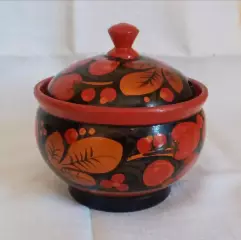 Сахарница. Хохлома. 1970-е г. СССР.