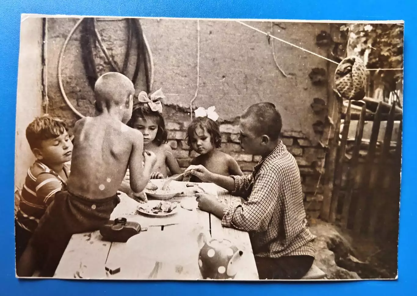 Фото СССР. Дети мальчик девочка. 1960-е г.