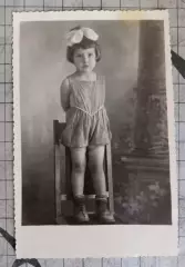 Фото СССР. Девочка ребёнок. 1950-е г....
