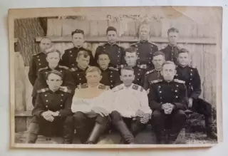 СССР. Групповое фото. Милиция офицеры форма. 1950-е г