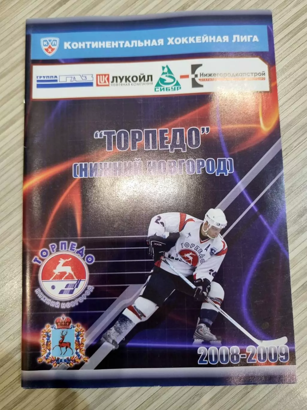 Справочник ТОРПЕДО Нижний Новгород 2008/2009 (фото и анкеты всех игроков)