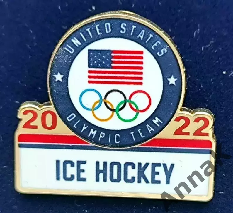 ЗначокОлимпийских игр 2022хоккейной сборной США