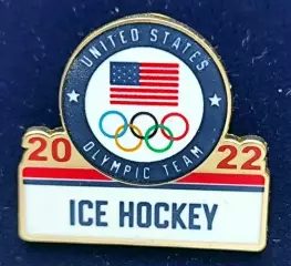 ЗначокОлимпийских игр 2022хоккейной сборной США