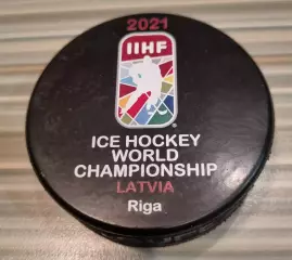 Хоккейная шайба Чемпионата Мира 2021 (Riga, Latvia)