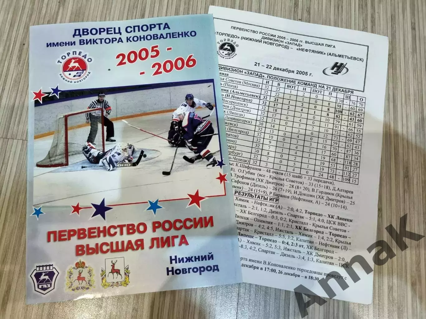 Торпедо (Нижний Новгород) - Нефтяник (Альметьевск) - 2005/2006 (21-22 декабря)