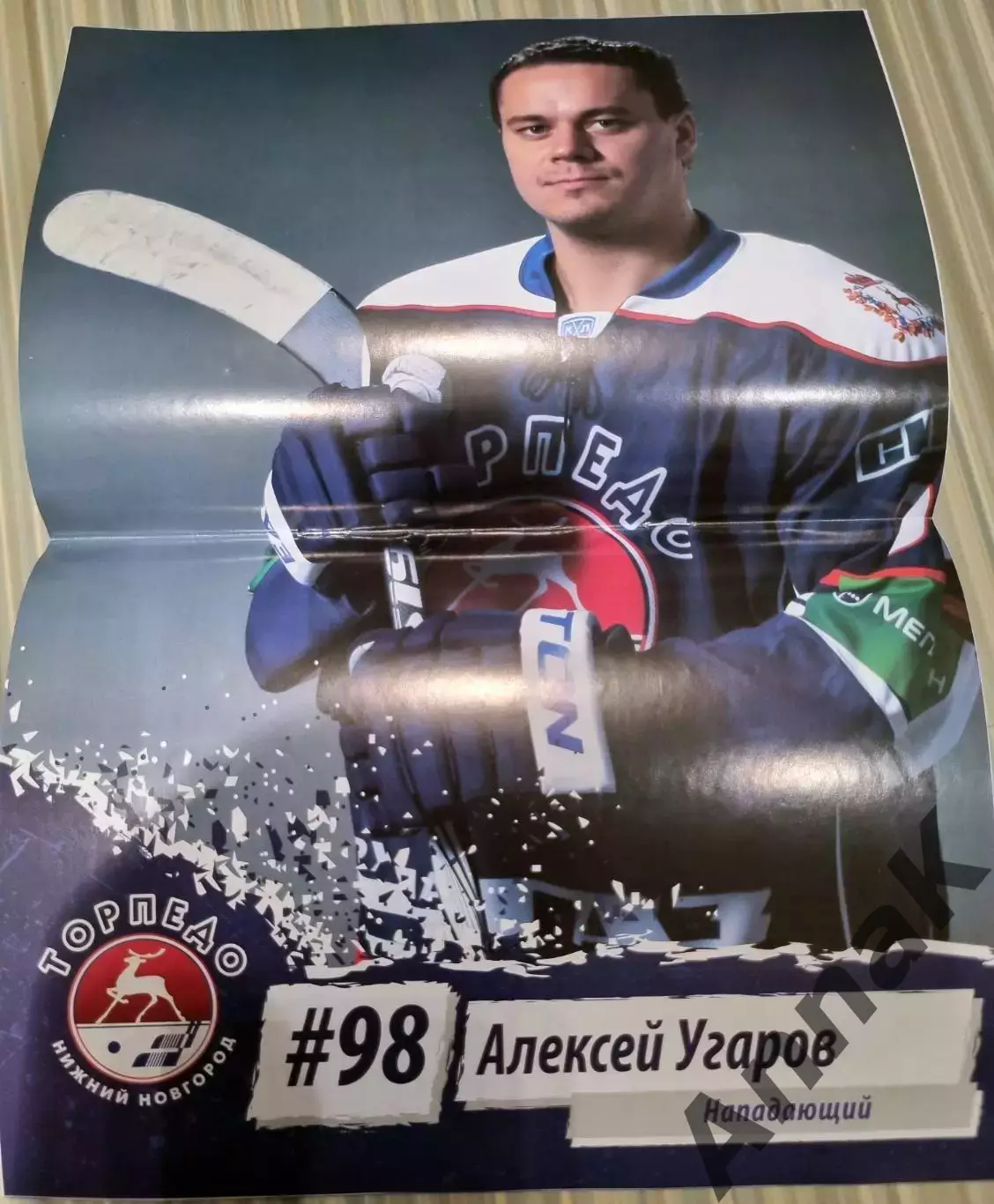 Торпедо Нижний Новгород-Динамо Минск-2012/2013 (10 января) Постер Алексей Угаров 1