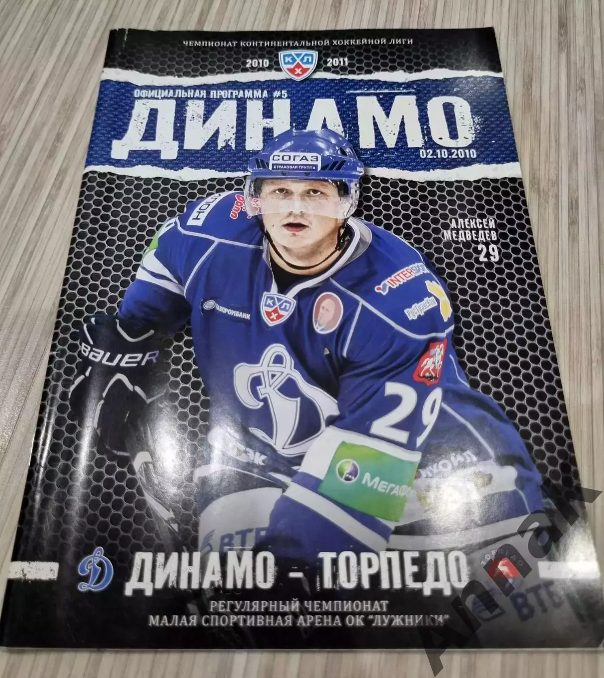 Динамо (Москва)- Торпедо (Нижний Новгород) 2 октября 2010. Постер А.Медведев