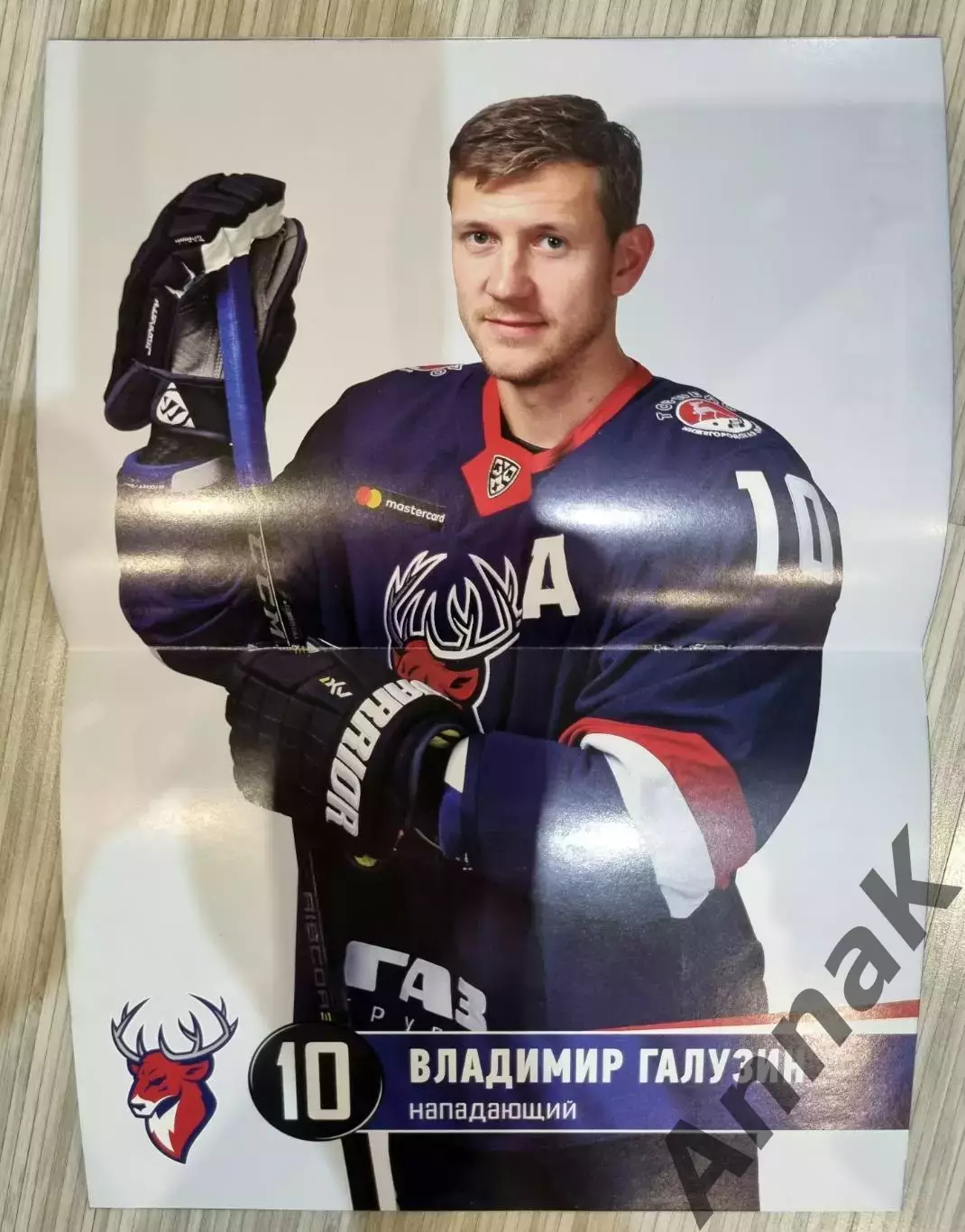 Торпедо Нижний Новгород - Барыс Астана 2-4.03.2019 1/4 плей-офф постер В.Галузин 1