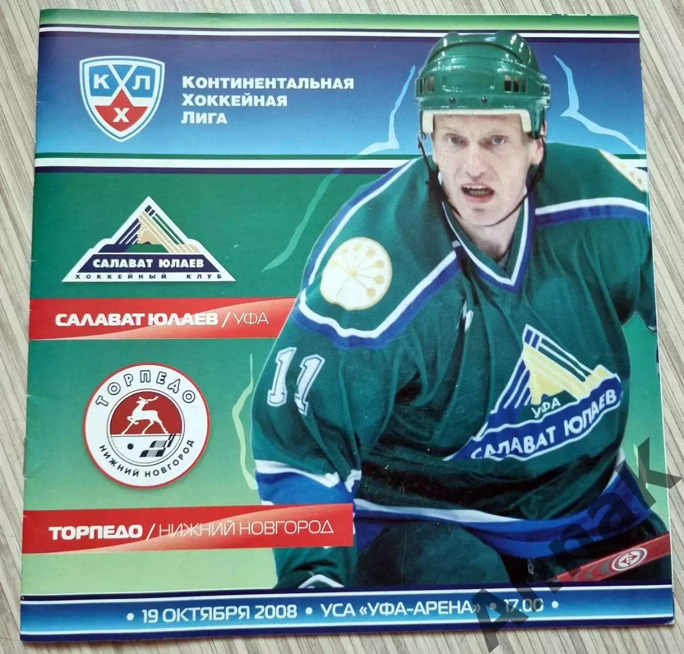Салават Юлаев Уфа-Торпедо Нижний Новгород 2008/2009 19.10.2008 Постер А.Медведев