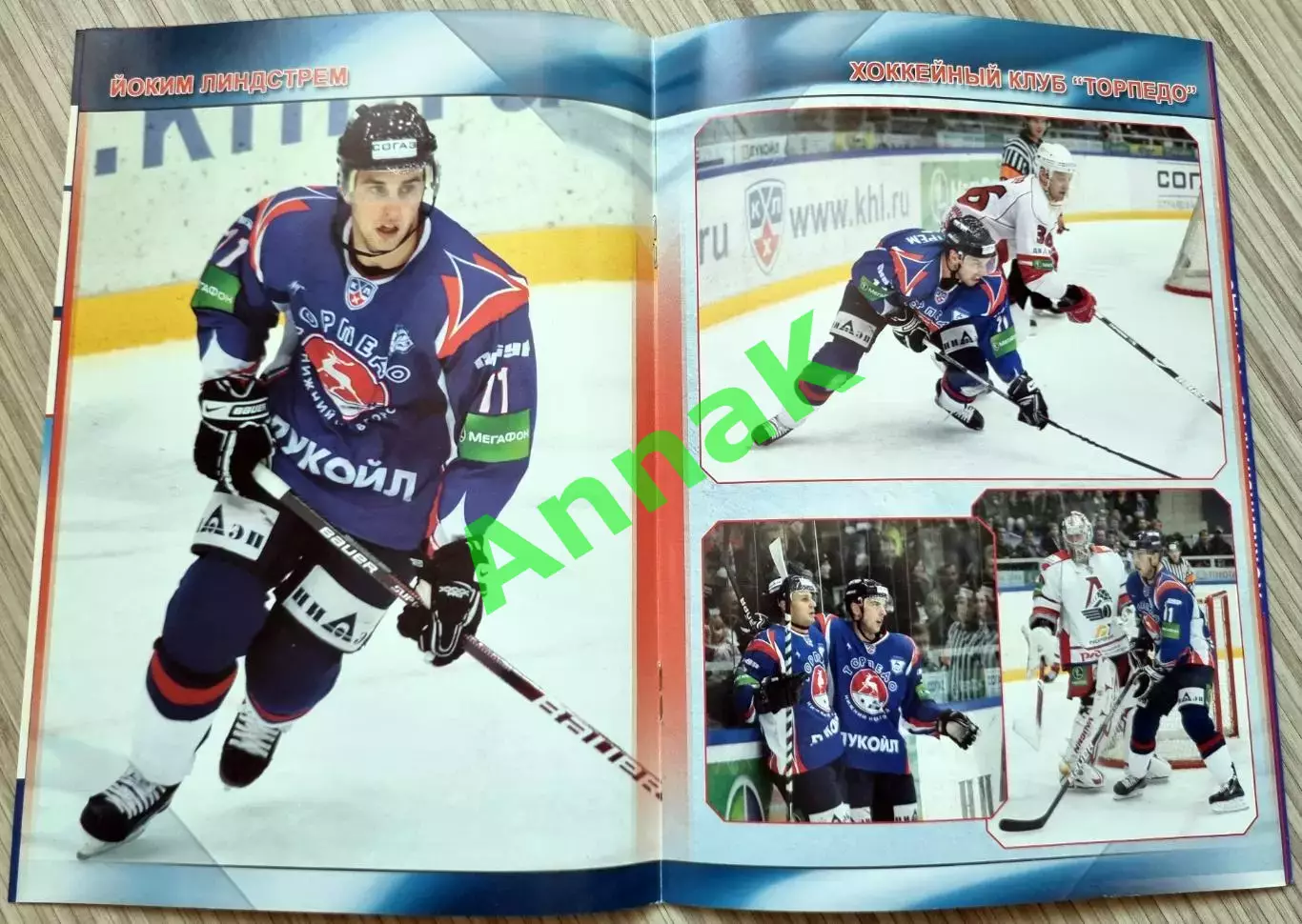 Торпедо Нижний Новгород - Авангард Омск-2009/2010 (7.01.2010) Постер Й.Линдстрем 1