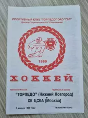 Торпедо Нижний Новгород - ХК ЦСКА (23-24.10.1998)