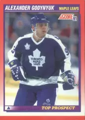 Хоккейная карточка Score Canadian 1991-92 #466 Александр Годынюк