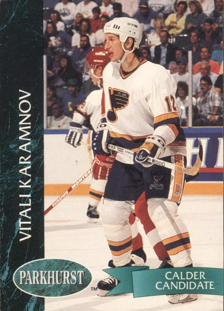 Хоккейная карточка 1992-93 Parkhurst #387 Виталий Карамнов