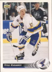 Хоккейная карточка 1992-93 Upper Deck #510 Виталий Карамнов