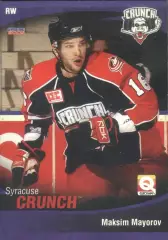 Хоккейная карточка Syracuse Crunch 08-09 Максим Майоров