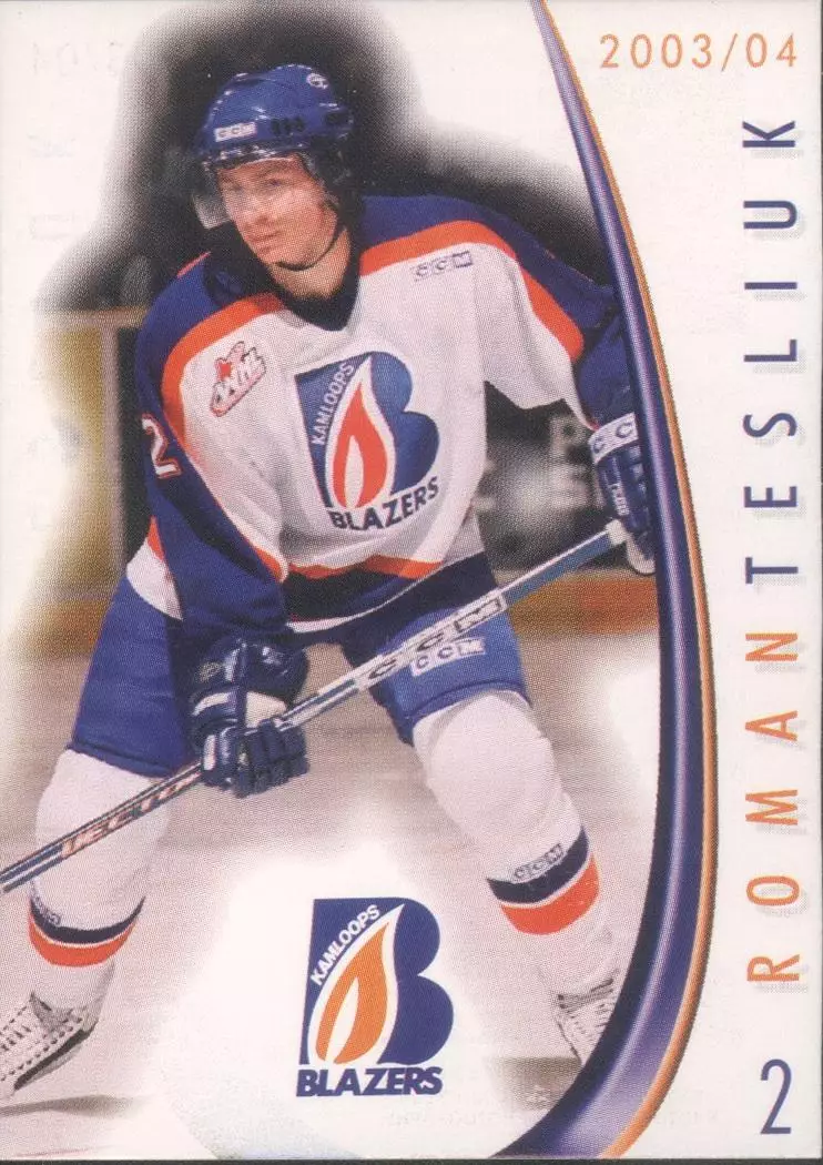 Хоккейная карточка Kamloops Blazers 03-04 Роман Теслюк