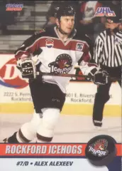 Хоккейная карточка Rockford Icehogs 02-03 Алекс Алексеев