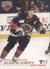Хоккейная карточка Tacoma Sabercats 01-02 Алекс Алексеев