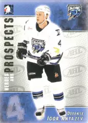 Хоккейная карточка 2004-05 ITG HEROES AND PROSPECTS #6 Игорь Князев