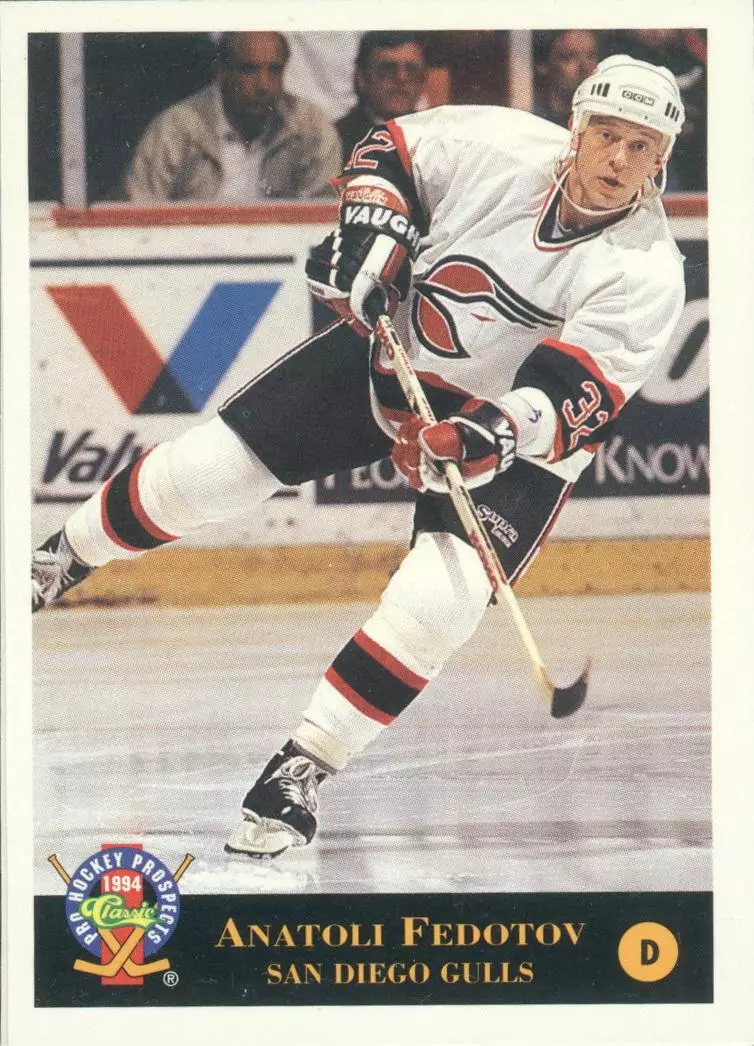 Хоккейная карточка 1994 Classic Pro Prospects #62 Анатолий Федотов